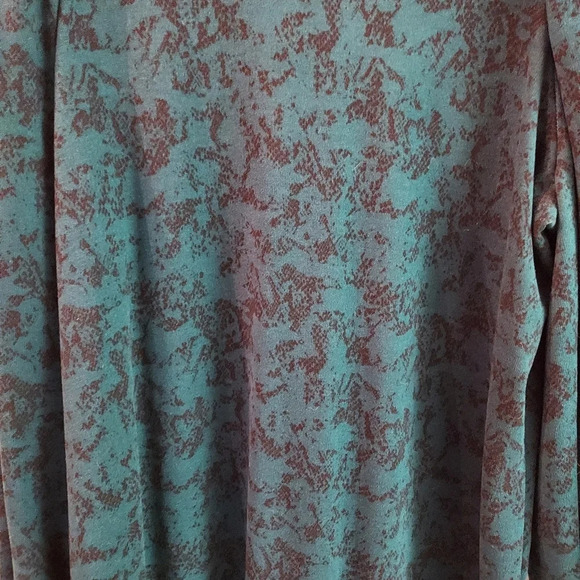 Nine West Puff Long Sleeve Dress Black and Green Snake Print in Size XXL - Picture 6 of 10